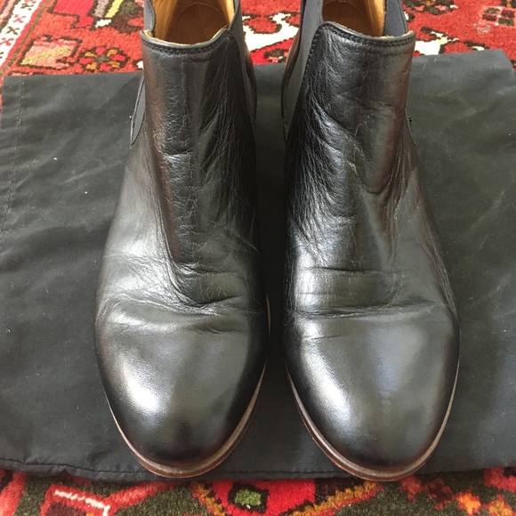Gidigio black leather boots size 37.5 - Picture 1 of 8
